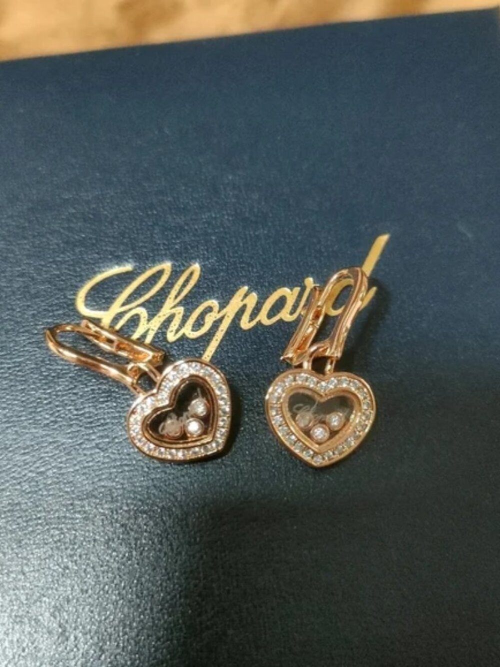 Chopard Rose Gold Heart Earrings